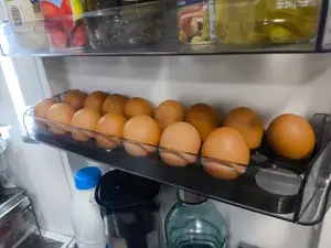 Egg tray for refrigerator shelf, 16 units