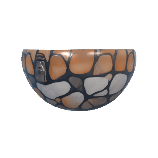 Mystic Rapa Nui Stone Vessel 3D Render