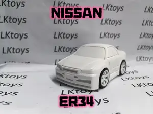 NISSAN ER34 车身一体打印 Q版玩具跑车