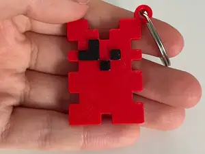 Small Foxy Pixel Keychain