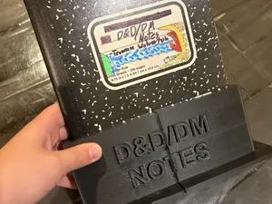 Dungeon Master composition notebook holder for D&D