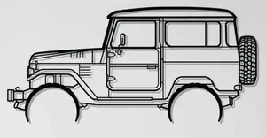 Toyota LandCruiser FJ40 1977 Wall Art