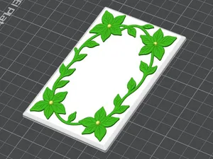 Blank Utility Plate – Screwless Botanical Plate