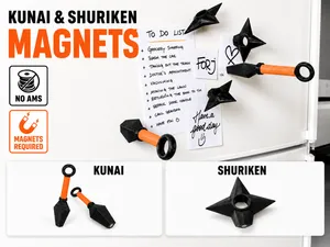 Kunai and Shuriken Magnets