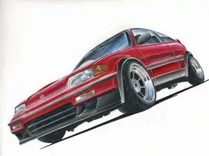 Hueforge Honda Civic CRX ed9