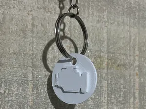 Check Engine Light keychain