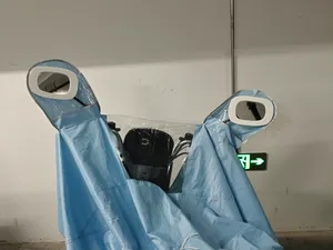 爱玛电瓶车后视镜雨衣夹(适用于方形后视镜)
