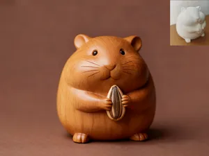 捧瓜子的仓鼠