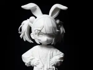 兔儿潮玩女孩人物模型