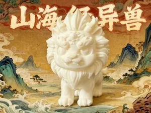 山海经古异兽 狻猊模型