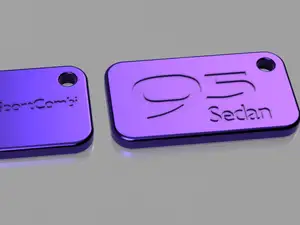 Saab 9-5 keychain