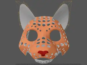 Fursuit-head base - version 55 - tooncat