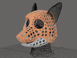 Fursuit-head base - version 7.2 - Fox