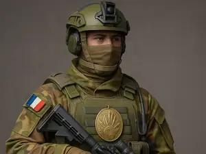 Soldat de force spécial française 