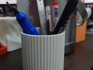 竖线圆笔筒