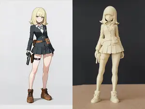 动漫女孩 手办