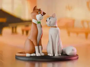 The Aristocats Thomas O'Malley & Duchess Figurine