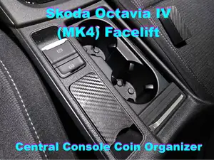 Octavia IV (MK4) Facelift - Coin Holder Insert