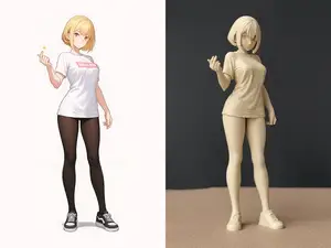 动漫女孩 手办