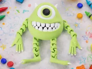 Mike Wazowski Flexi Toy – Articulated Monster
