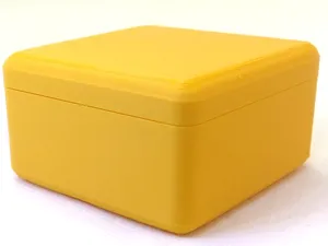Customizable rectangular storage box with lid