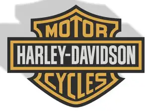 Harley Davidson Logo Poster 2 versions Multi & No