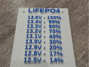 Plaque batterie LiFePO4 12V – Tableau de tension