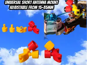 Adjustable universal FPV Drone short antenna mount
