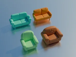 微缩沙发