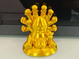 千手招财猫、招福猫、如意猫、福禄猫、有钱花猫、聚宝盆猫可爱手办招财桌面摆件