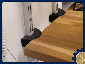 Twin Slot Shelving Board Spacer Clips (Gap Filler)