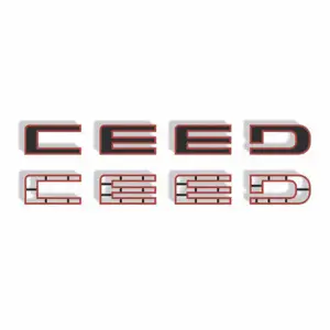 Kia Ceed grill letters - 2 designs