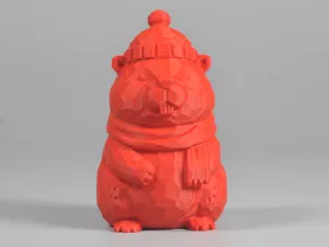 土拔鼠木雕