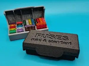 Car fuse box, standard and mini (print in place)