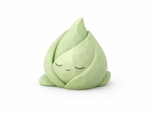 Low Poly Sleeping Plant Spirit