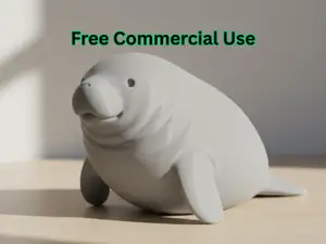 Cute Manatee Figure