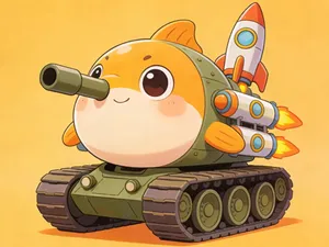 火箭胖头鱼Q版