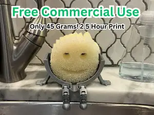 Articulated Scrub Daddy Sink Holder w/ Drain