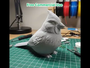 Northern Cardinal Bird Statue