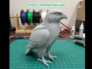 Red-Tailed Hawk Sitting Statue