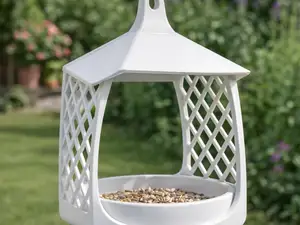 Minimalist Lattice Bird Feeder – SingleColor Print
