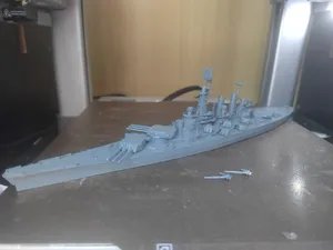 北卡罗莱纳号战列舰模型（比例1：700）