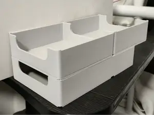 一组可堆叠桌面收纳盒