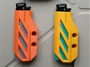 EDC case for a Cricket lighter with a bit holder
