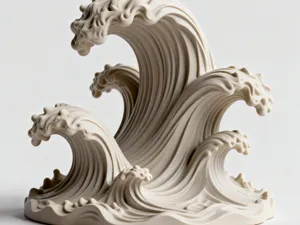 海浪抽象艺术雕塑贰