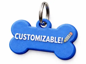 Dog bone inspired Dog tag