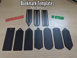 10 Bookmark Templates - Public Domain