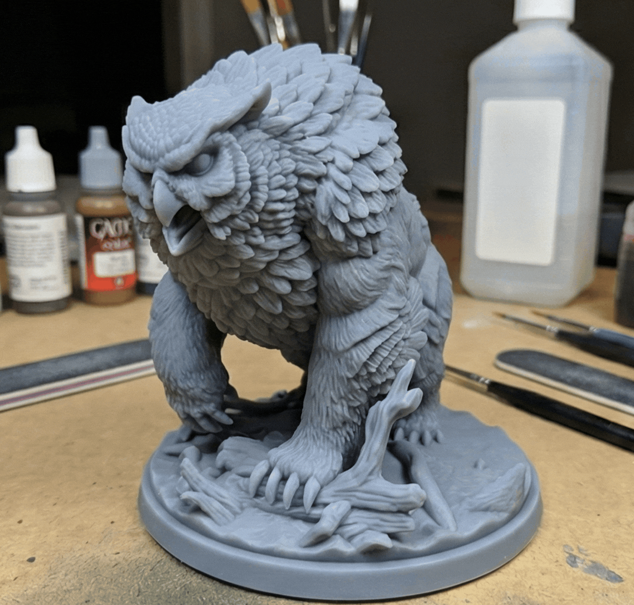 Ironbeak - Owlbear Beast | RPG Miniature