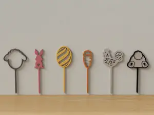 Easter skewer (toothpick) - 6 motifs