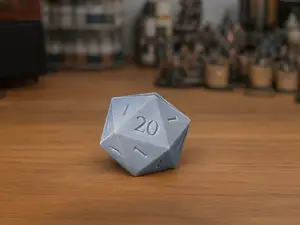D20 des Verfluchten Wurfs - Zwanzigseitiger Würfel